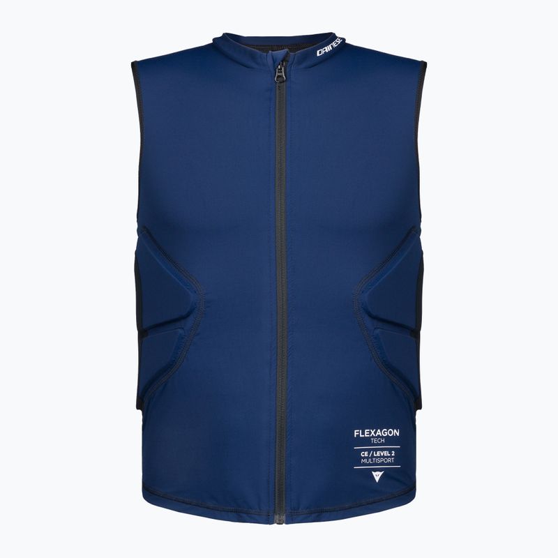 Pánska ochranná vesta Dainese Flexagon Waistcoat black iris/stretch limo