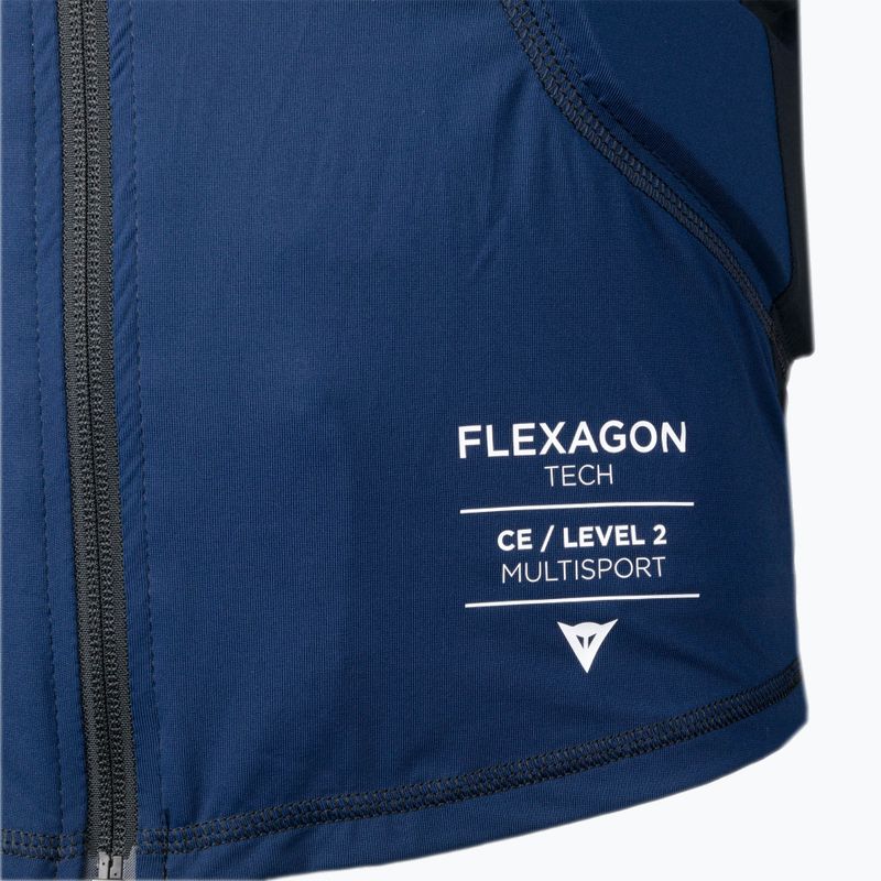 Pánska ochranná vesta Dainese Flexagon Waistcoat black iris/stretch limo 3