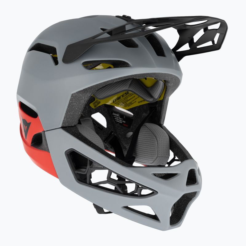 Cyklistická prilba Dainese Linea 01 MIPS nardo šedá/červená