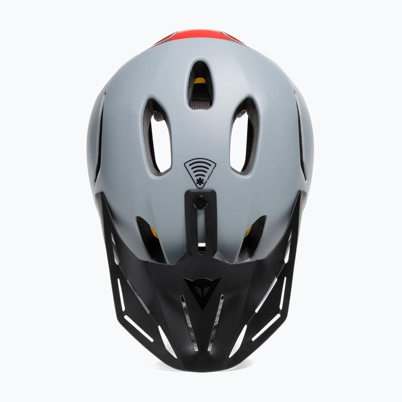 Cyklistická prilba Dainese Linea 01 MIPS nardo šedá/červená 7