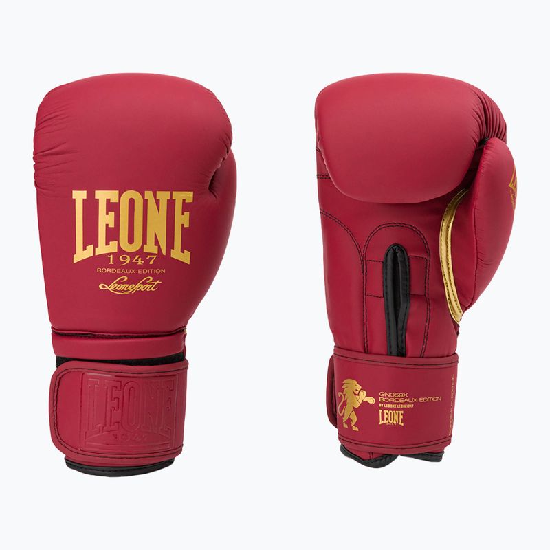 Boxerské rukavice Leone Bordeaux bordovej farby GN059X 3