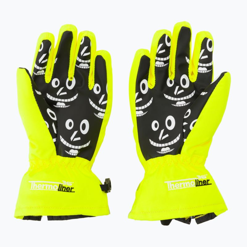 Detské snowboardové rukavice Level Lucky yellow 4146 2