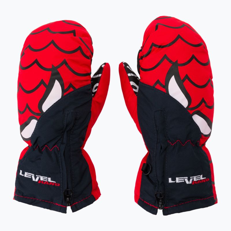 Detské rukavice na snowboard Level Lucky Mitt červené 4146 3