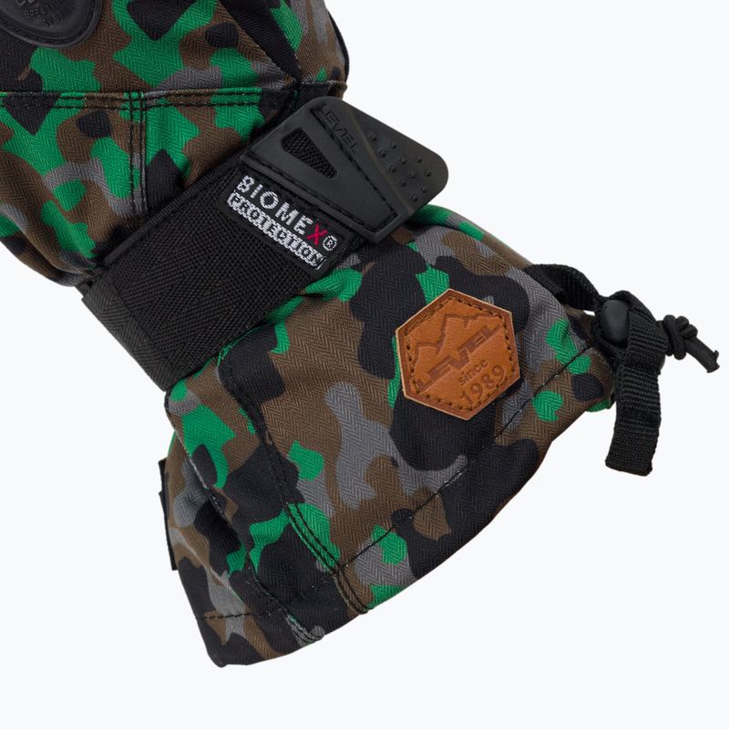 Detské snowboardové rukavice Level Fly Mitt green 4001 5