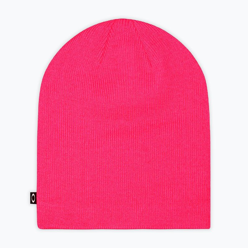 Zimná čiapka Oakley Fine Knit neon pink 2