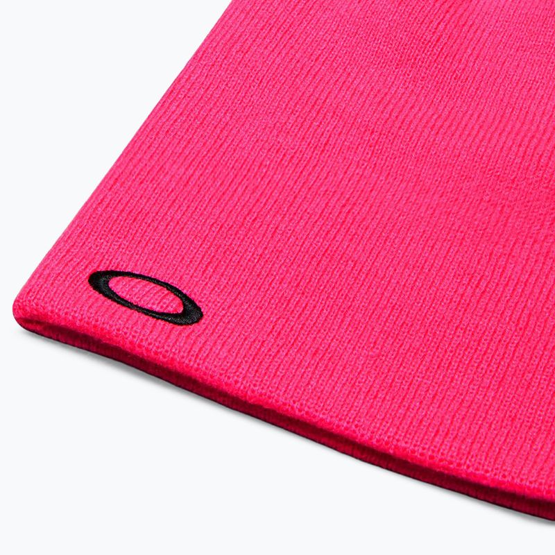 Zimná čiapka Oakley Fine Knit neon pink 3