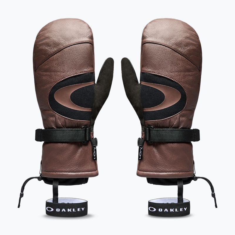 Lyžiarske rukavice Oakley Timberline Mitten dark umber 2