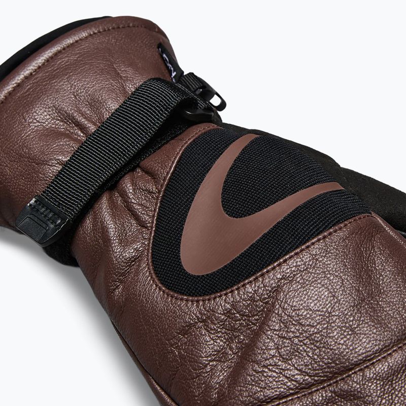 Lyžiarske rukavice Oakley Timberline Mitten dark umber 4