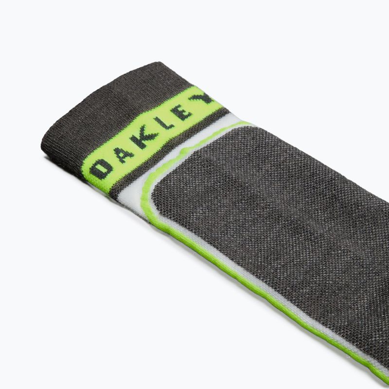 Lyžiarske ponožky Oakley Patrol mist/neon yellow 3