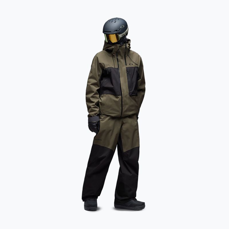 Pánska snowboardová bunda Oakley Baldface Gore-Tex deep olive/pitch black 2