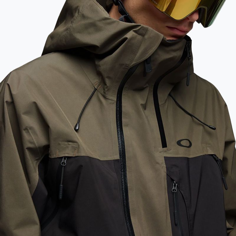 Pánska snowboardová bunda Oakley Baldface Gore-Tex deep olive/pitch black 4