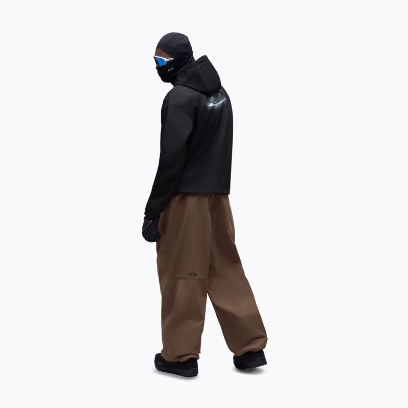 Pánska snowboardová bunda Oakley Wintertide Scratched Hoodie pitch black 3