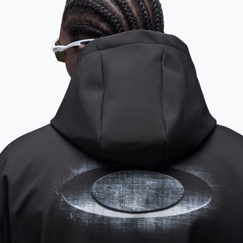 Pánska snowboardová bunda Oakley Wintertide Scratched Hoodie pitch black 5