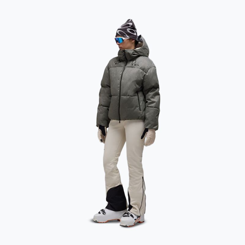 Dámska lyžiarska bunda Oakley Icicle Cropped cement melange 2
