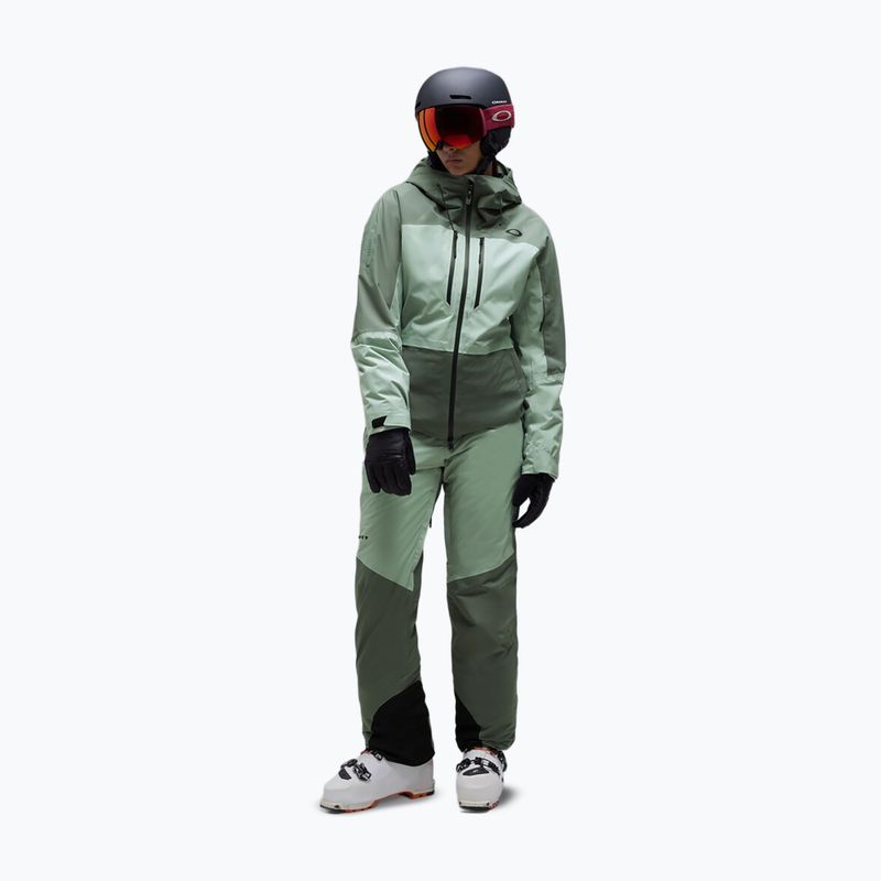 Dámska lyžiarska bunda Oakley Canopy Pro Insulated aviator green/faded green 2