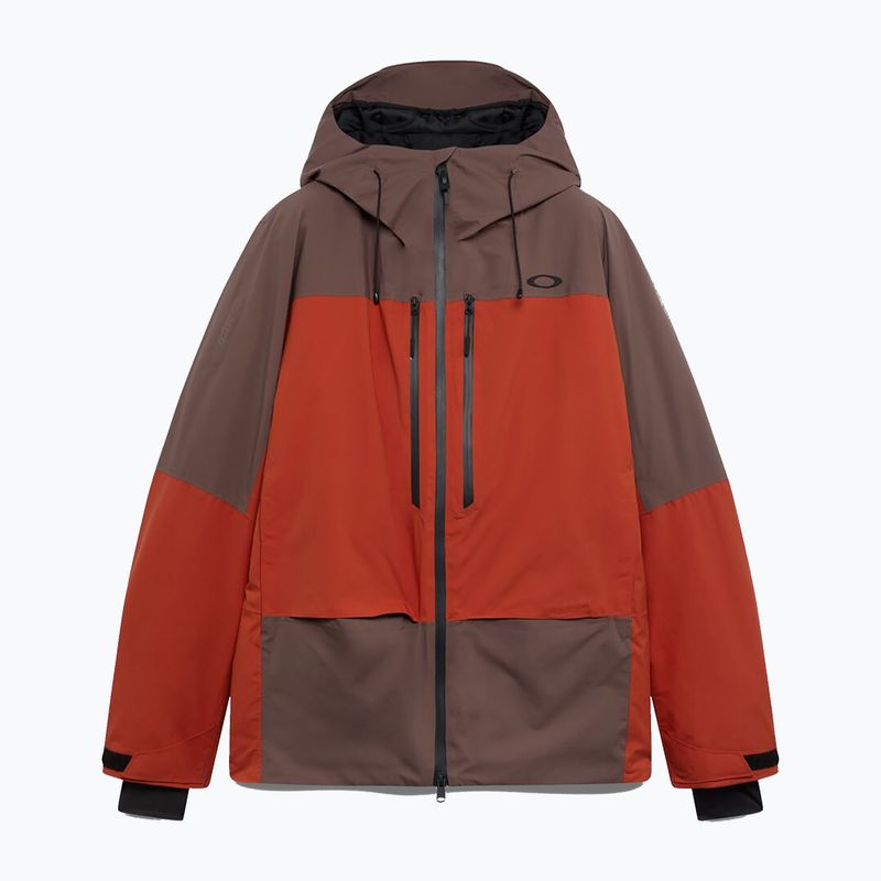 Pánska lyžiarska bunda Oakley Canopy Pro Insulated dark umber/flame red 6