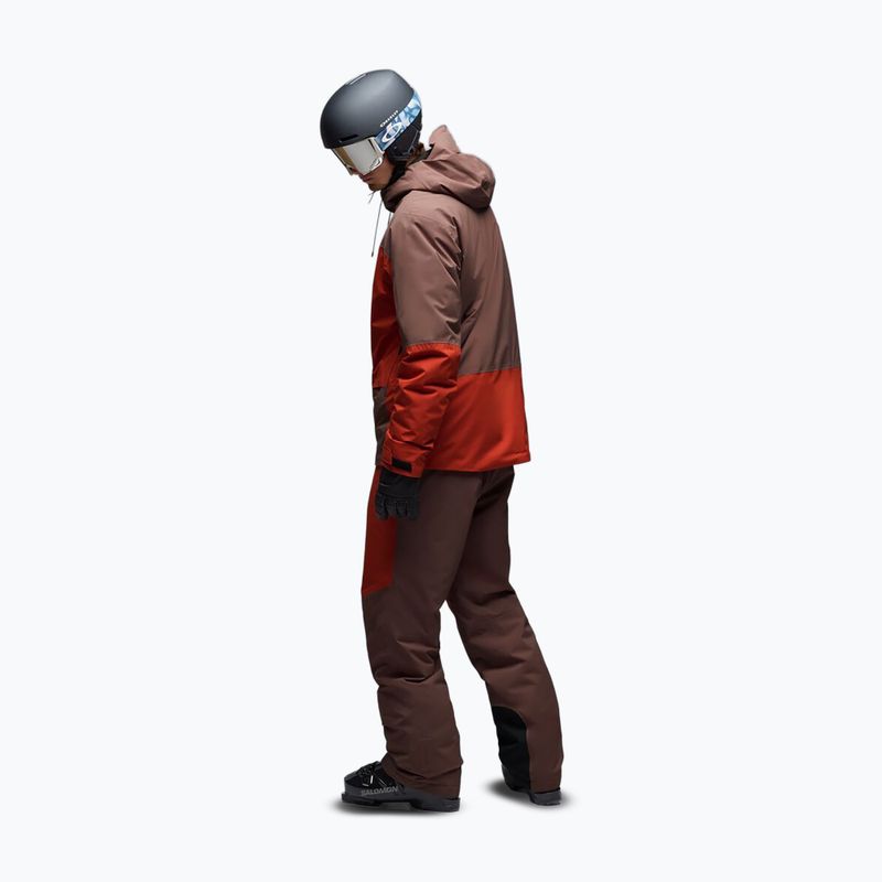 Pánske lyžiarske nohavice Oakley Canopy Pro Insulated Dark Umber/Flame Red 3