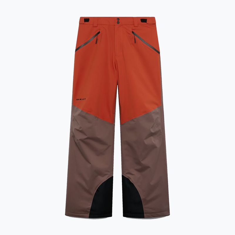 Pánske lyžiarske nohavice Oakley Canopy Pro Insulated Dark Umber/Flame Red 6
