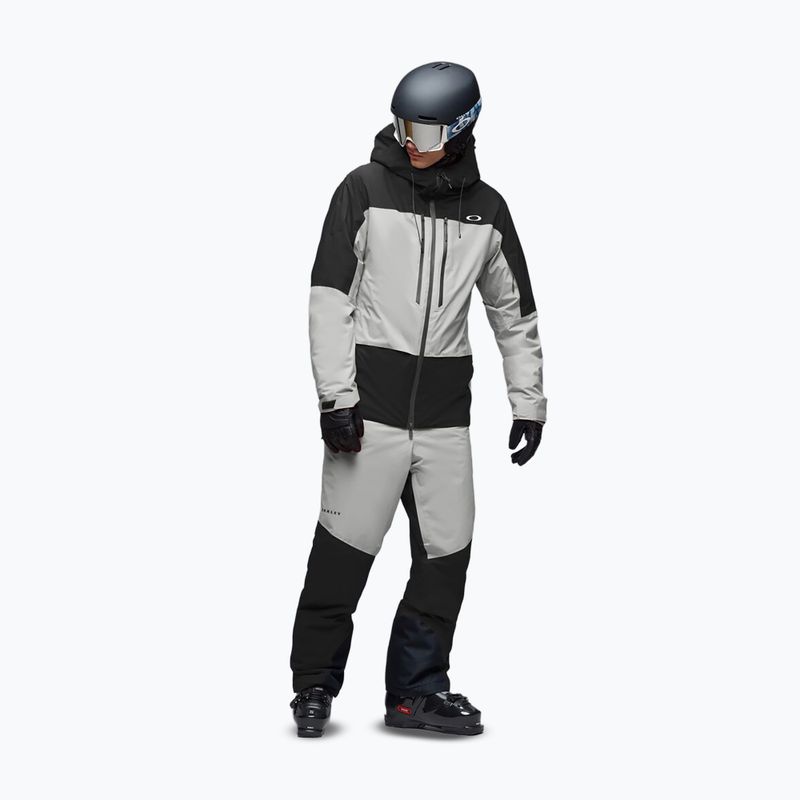 Pánska lyžiarska bunda Oakley Canopy Pro Insulated pitch black/cement 2