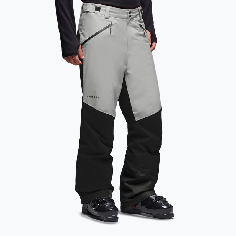 Pánske lyžiarske nohavice Oakley Canopy Pro Insulated Pitch Black/Cement