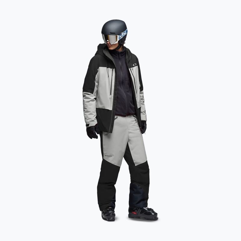 Pánske lyžiarske nohavice Oakley Canopy Pro Insulated Pitch Black/Cement 2