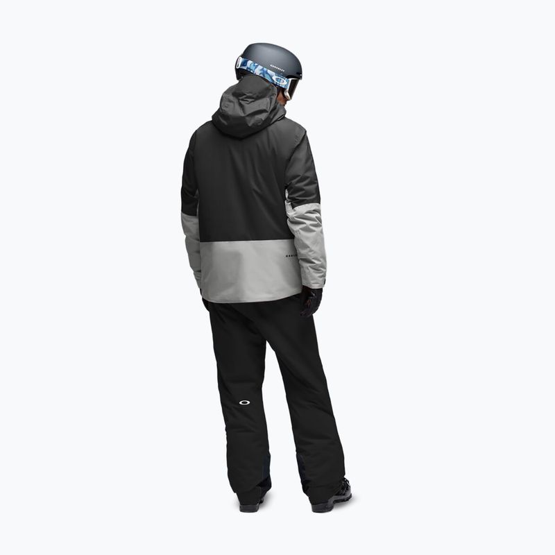 Pánske lyžiarske nohavice Oakley Canopy Pro Insulated Pitch Black/Cement 3