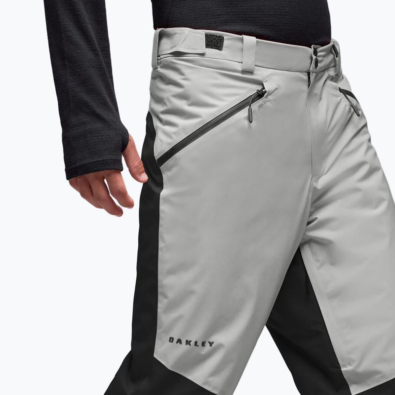 Pánske lyžiarske nohavice Oakley Canopy Pro Insulated Pitch Black/Cement 4