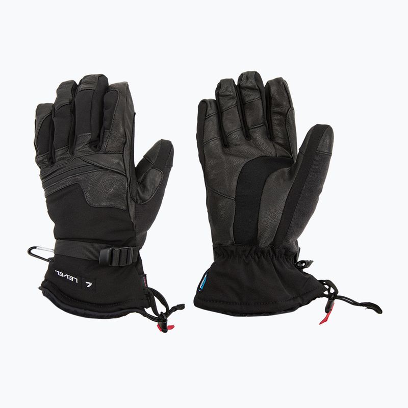 Pánske snowboardové rukavice Level Ranger Leather black 2091