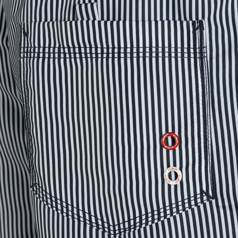 Pánske bielo-modré plavecké šortky CMP 3R50857/21ZE 4