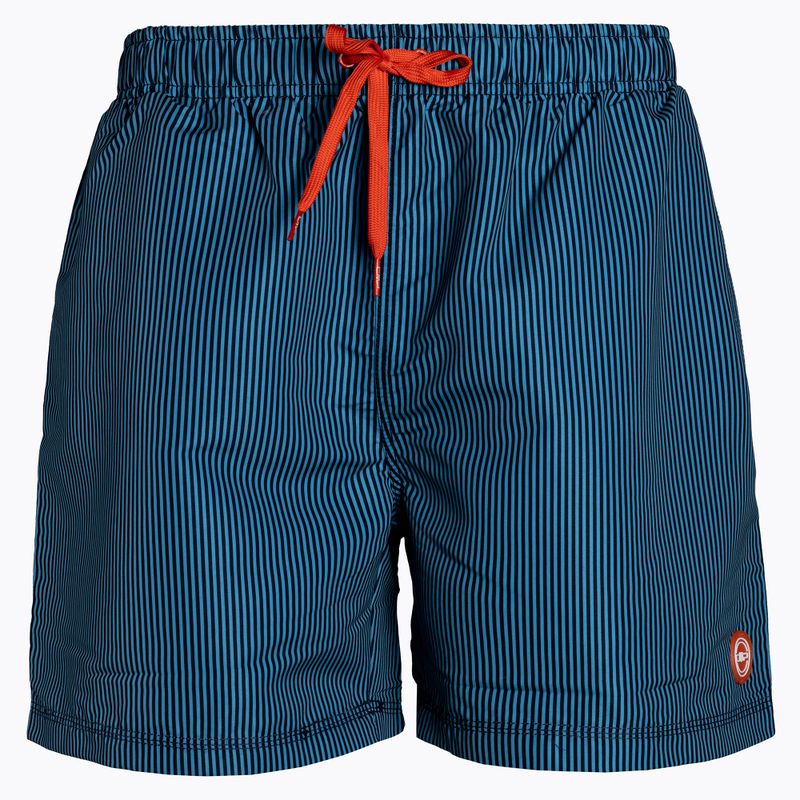 Pánske tmavomodré a oranžové plavecké šortky CMP 3R50857/10ZE