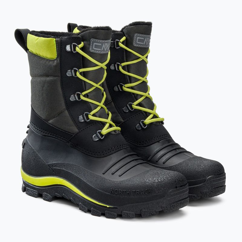 CMP Khalto Snowboots detské trekové topánky sivo-zelené 30Q4684 4