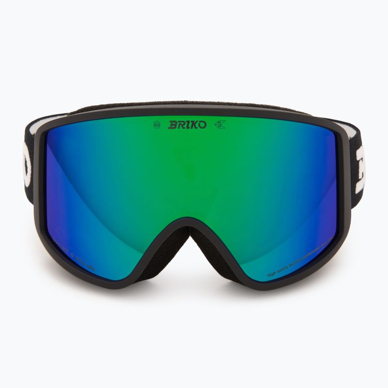 Lyžiarske okuliare Briko Pulse black/green 2