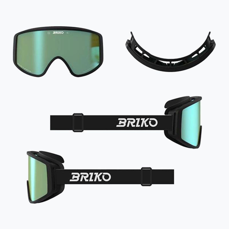 Lyžiarske okuliare Briko Pulse black/green 5