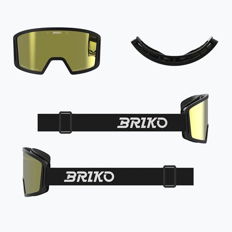 Detské lyžiarske okuliare Briko Frostbite black/yellow 7