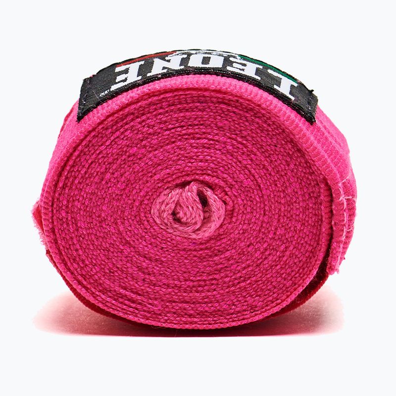 Boxerské bandáže Leone 1947 Hand Wraps 350 cm pink 4