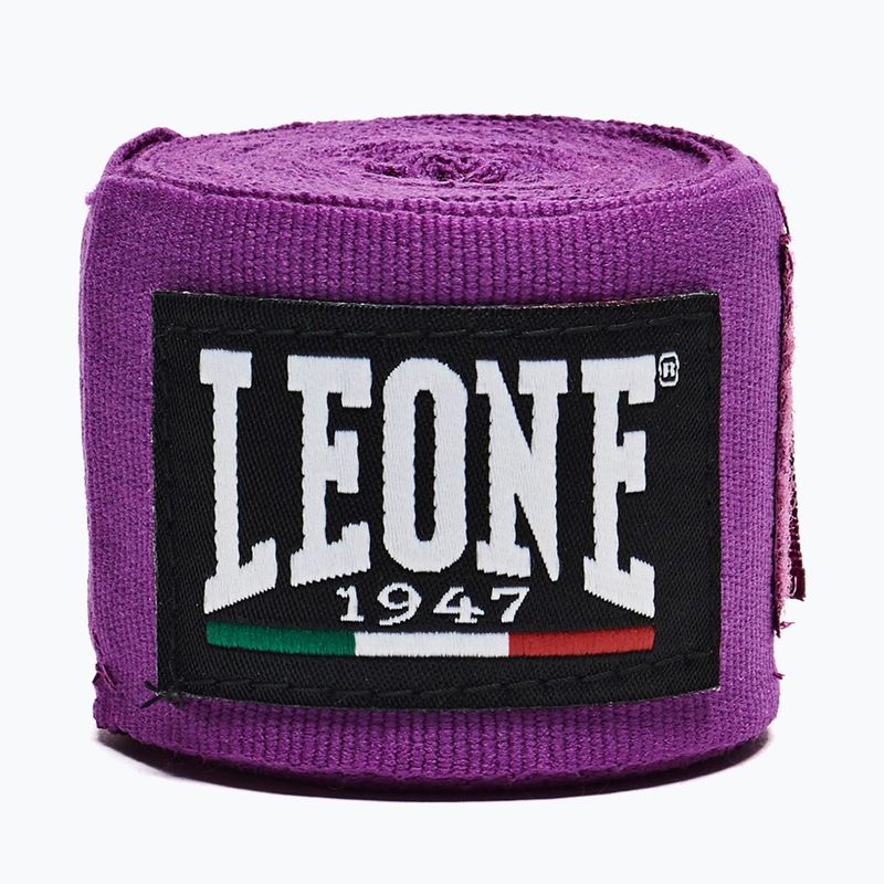 Boxerské bandáže Leone 1947 Hand Wraps 350 cm purple 2