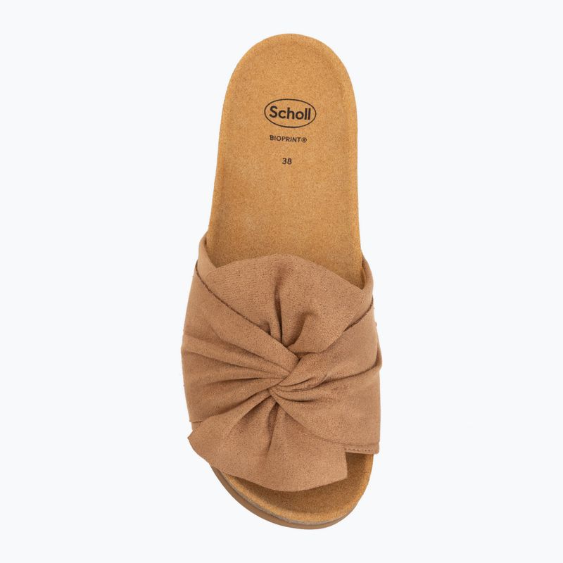 Dámske šľapky Scholl Princess Med camel 5