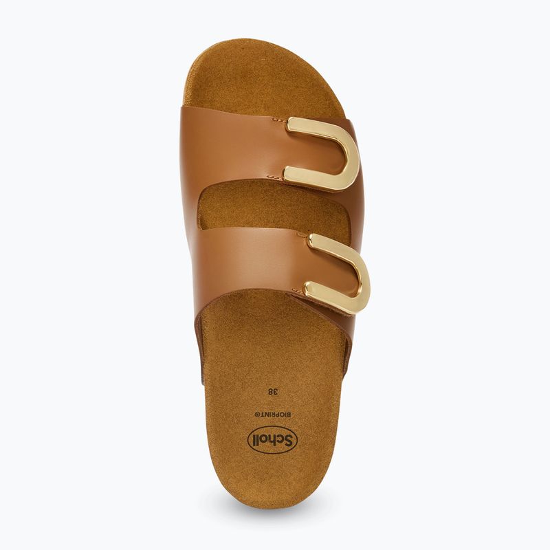 Dámske šľapky Scholl Montery 2 Straps Ad Med cognac 4