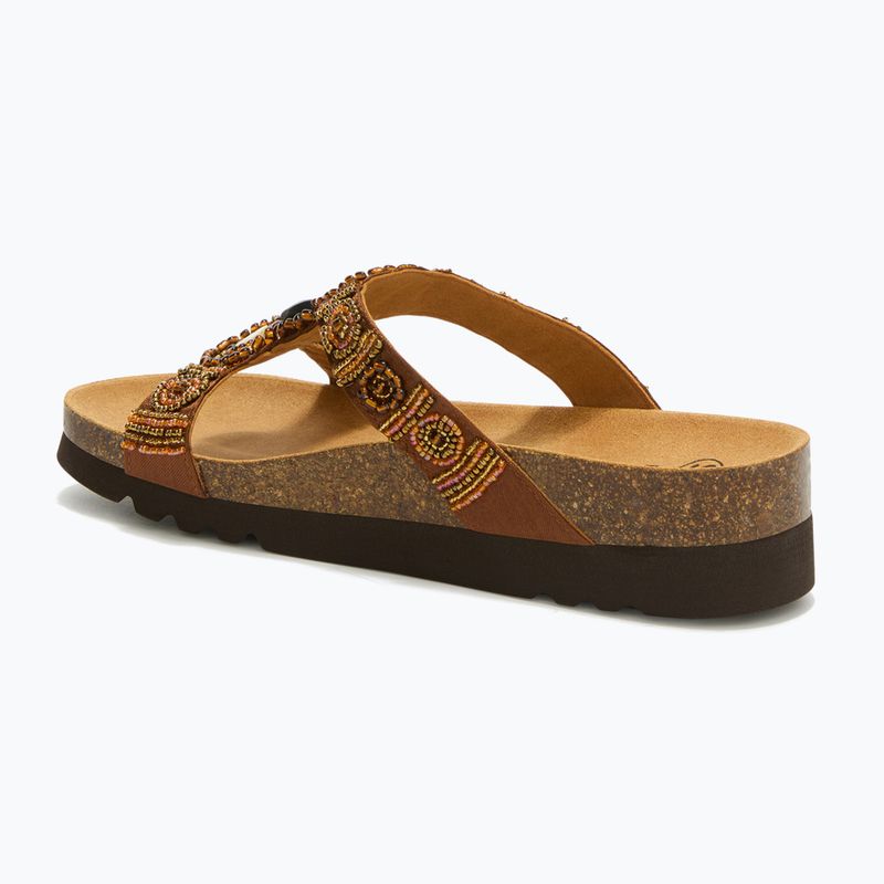 Dámske šľapky Scholl New Bogota Wedge Med cognac/multi 3