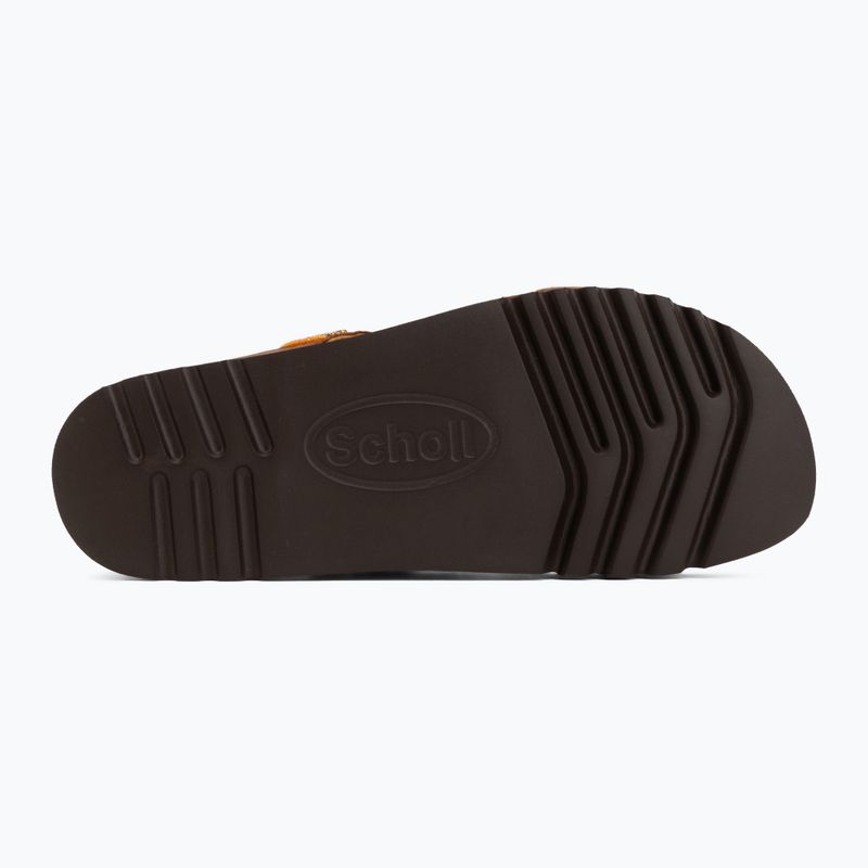 Dámske šľapky Scholl New Bogota Wedge Med cognac/multi 4