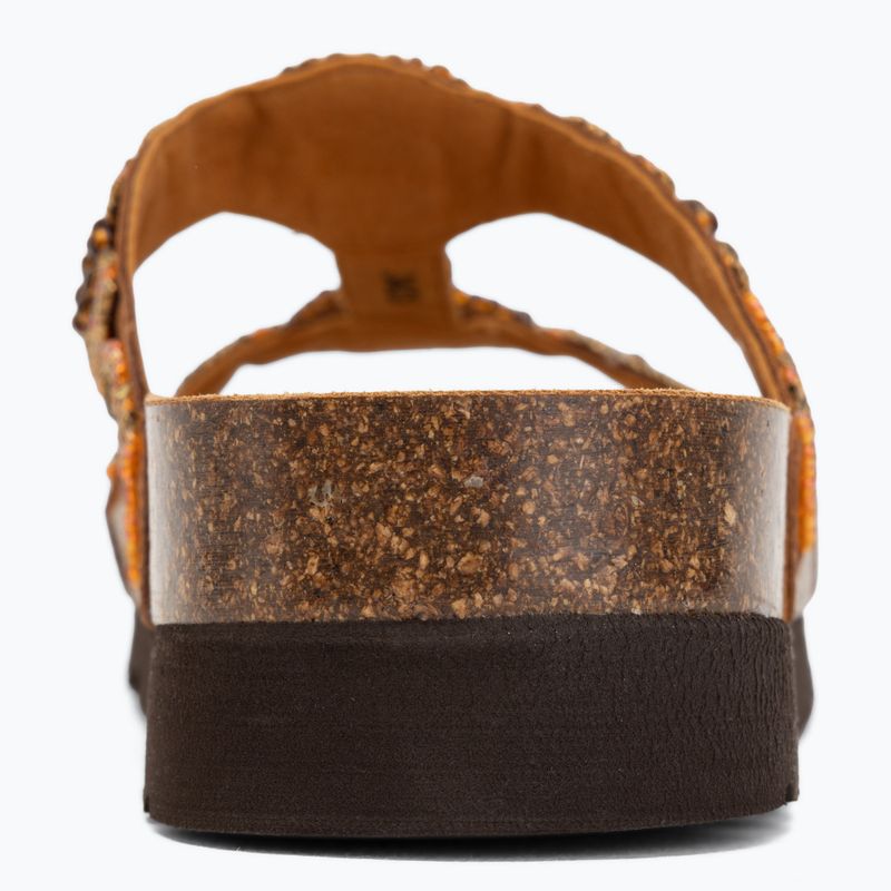 Dámske šľapky Scholl New Bogota Wedge Med cognac/multi 6