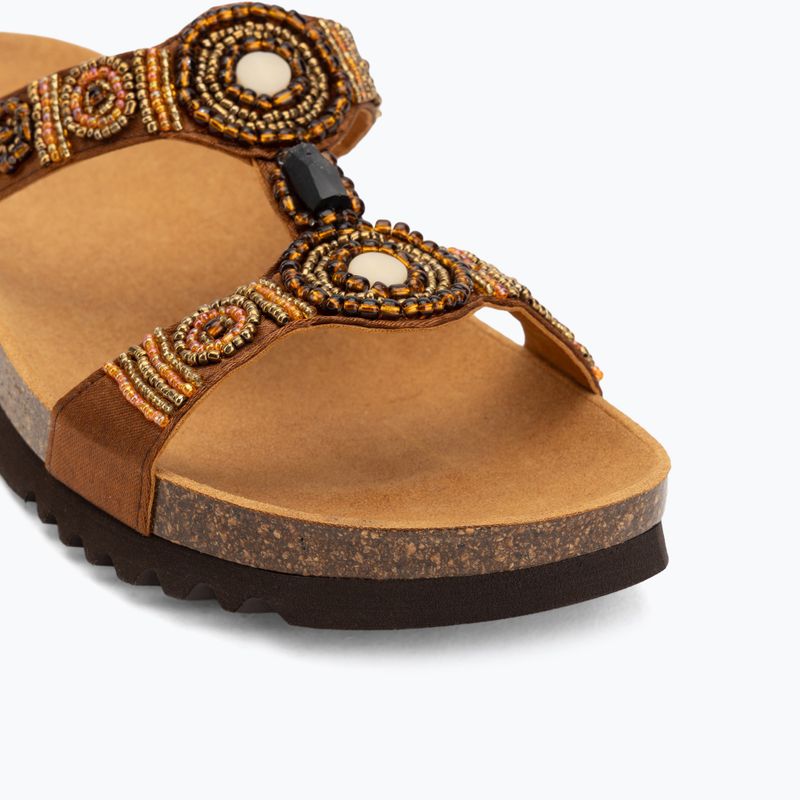 Dámske šľapky Scholl New Bogota Wedge Med cognac/multi 7