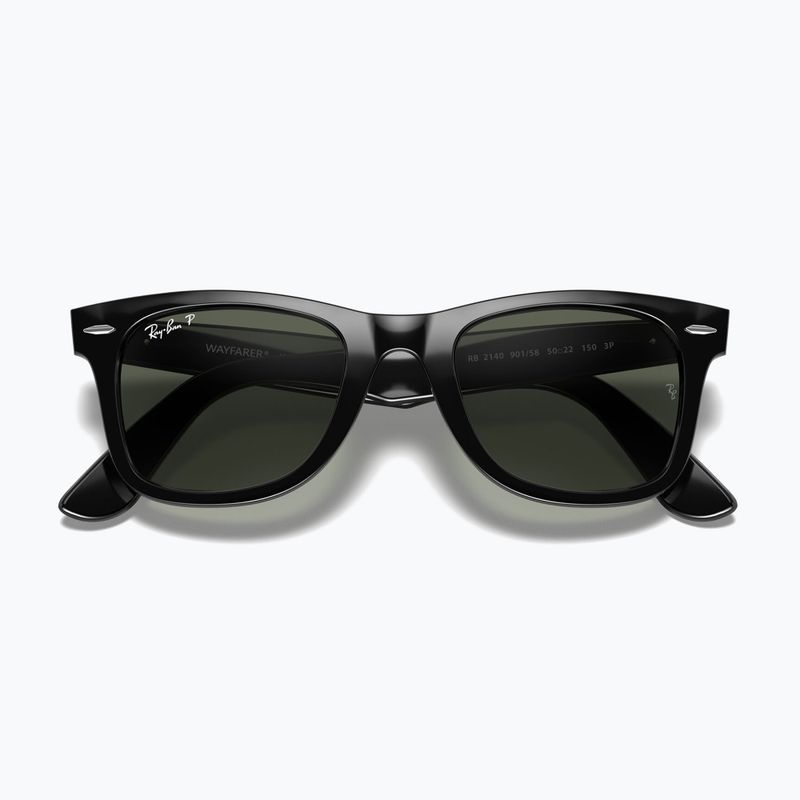 Slnečné okuliare Ray-Ban Wayfarer Classic black/green polarized 3