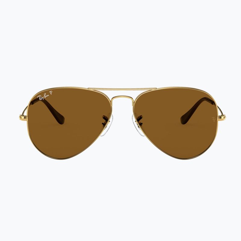 Slnečné okuliare Ray-Ban Aviator Classic arista gold/brown polarized 2
