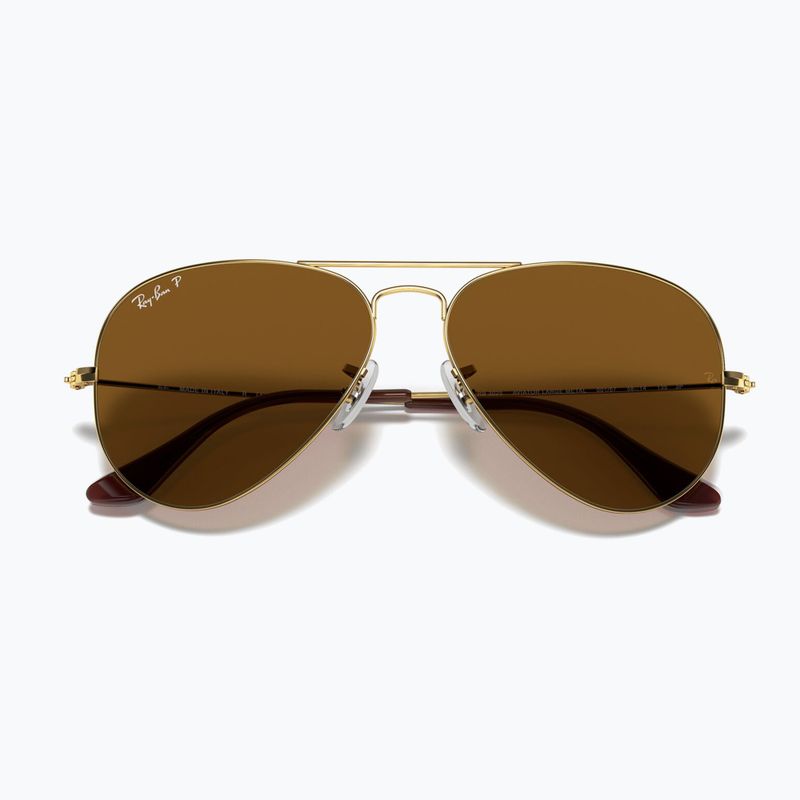Slnečné okuliare Ray-Ban Aviator Classic arista gold/brown polarized 3