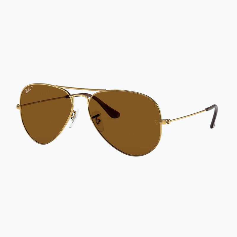 Slnečné okuliare Ray-Ban Aviator Classic arista gold/brown polarized 4