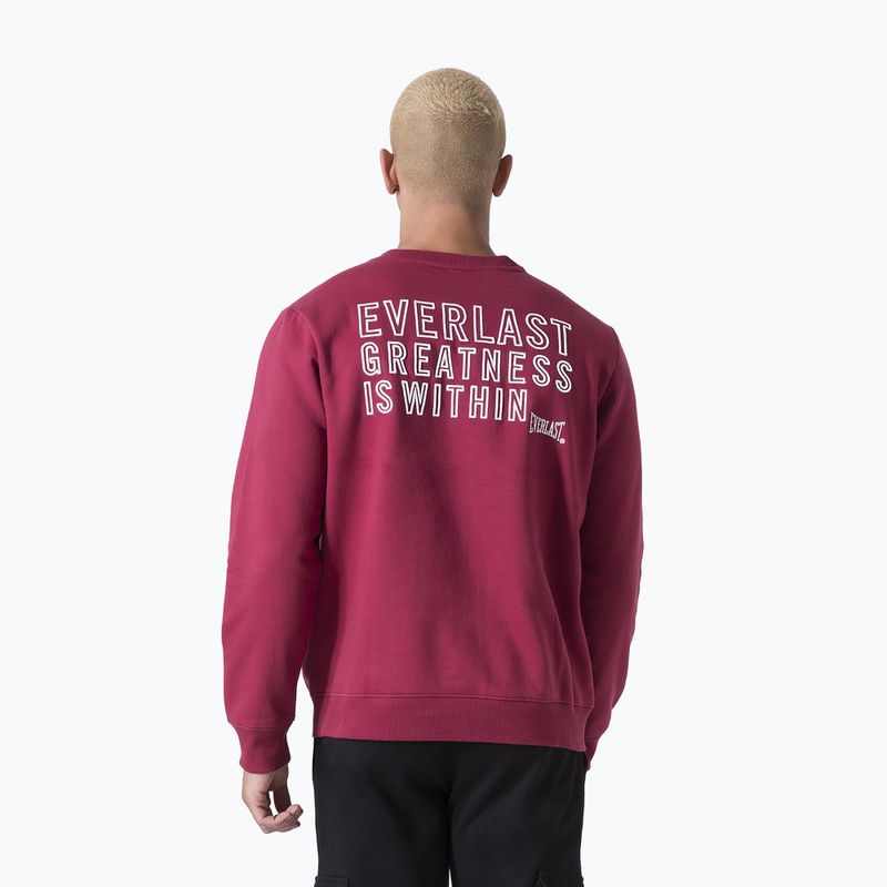 Pánska mikina Everlast Neutrals Crewneck bordeaux 3