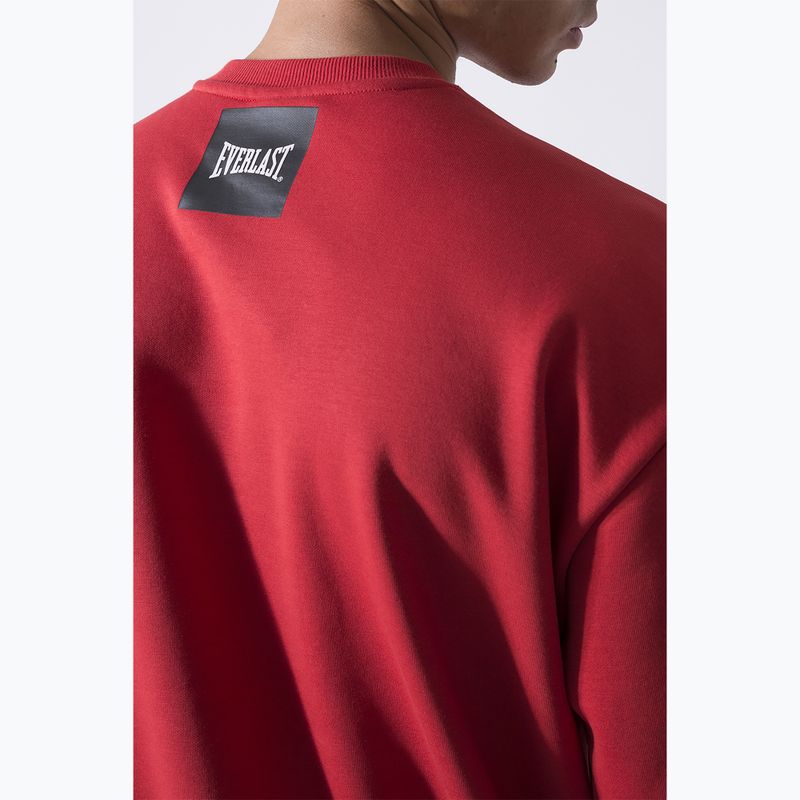 Pánska mikina Everlast Streetwear Crewneck červená/čierna 5