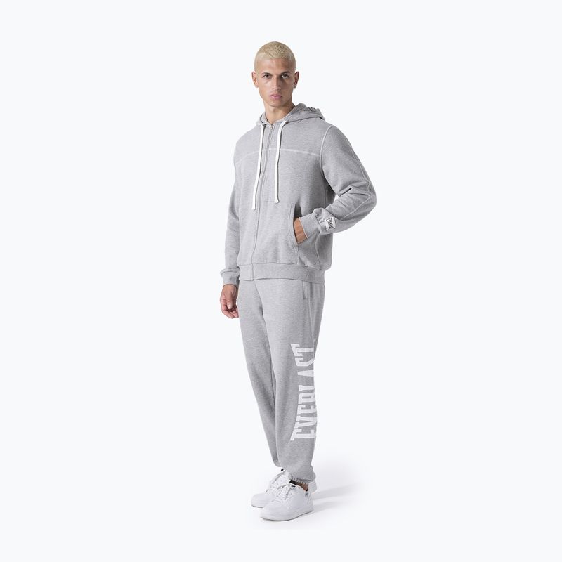 Pánska mikina Everlast Exclusive Full Zip šedá/melanžová 2