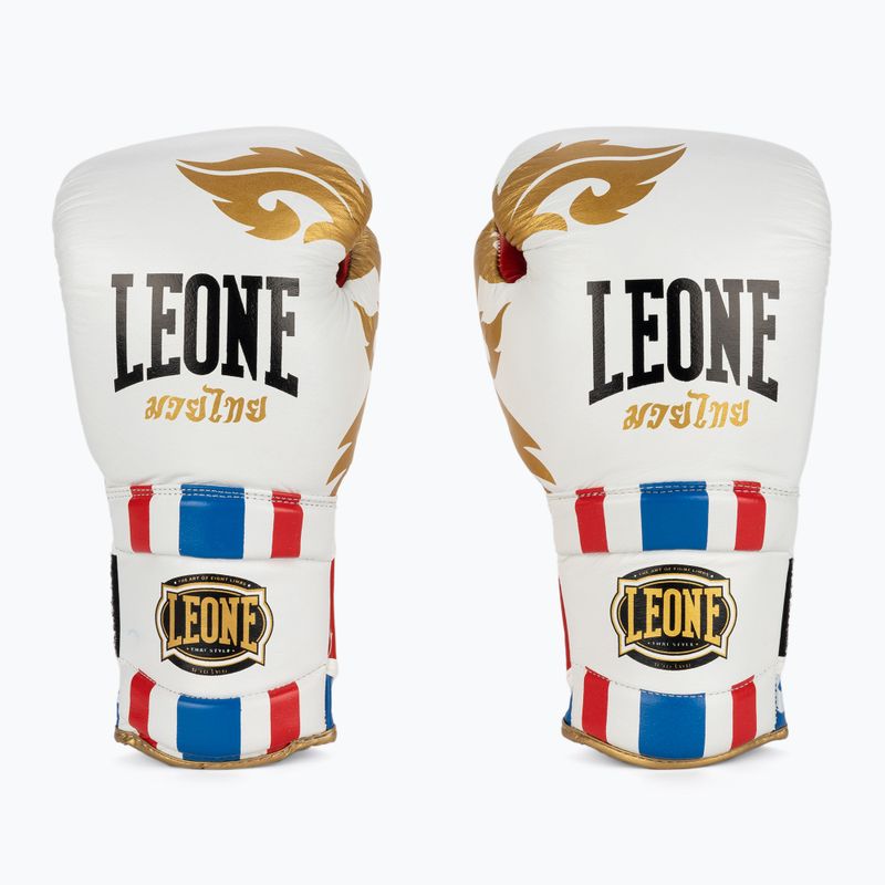 LEONE 1947 Thai Style boxerské rukavice biele GN114